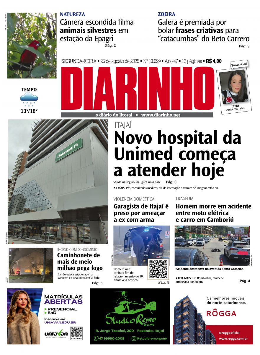 Capa de hoje