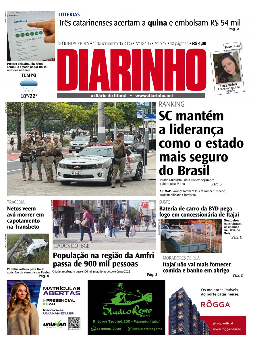 Confira a capa de hoje