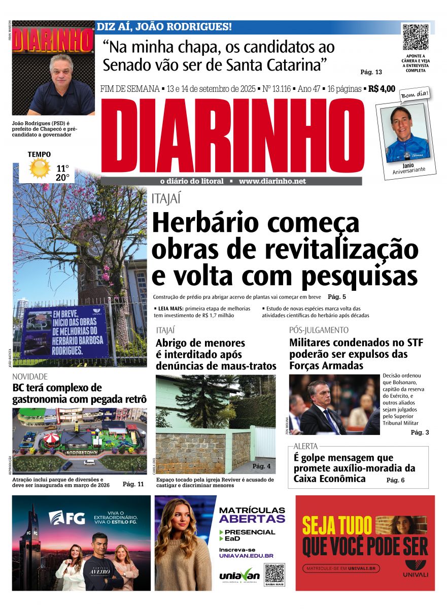 Capa de hoje