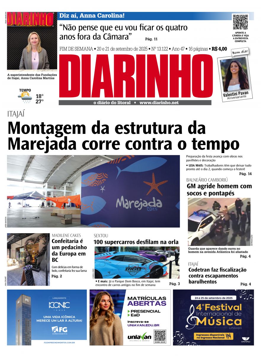Capa de hoje