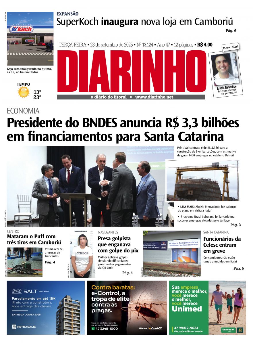 Capa de hoje