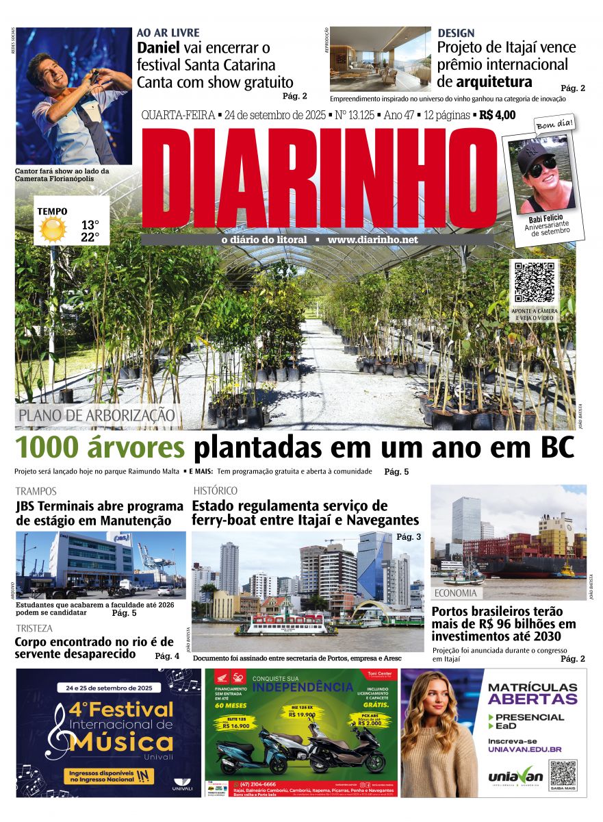Capa de hoje