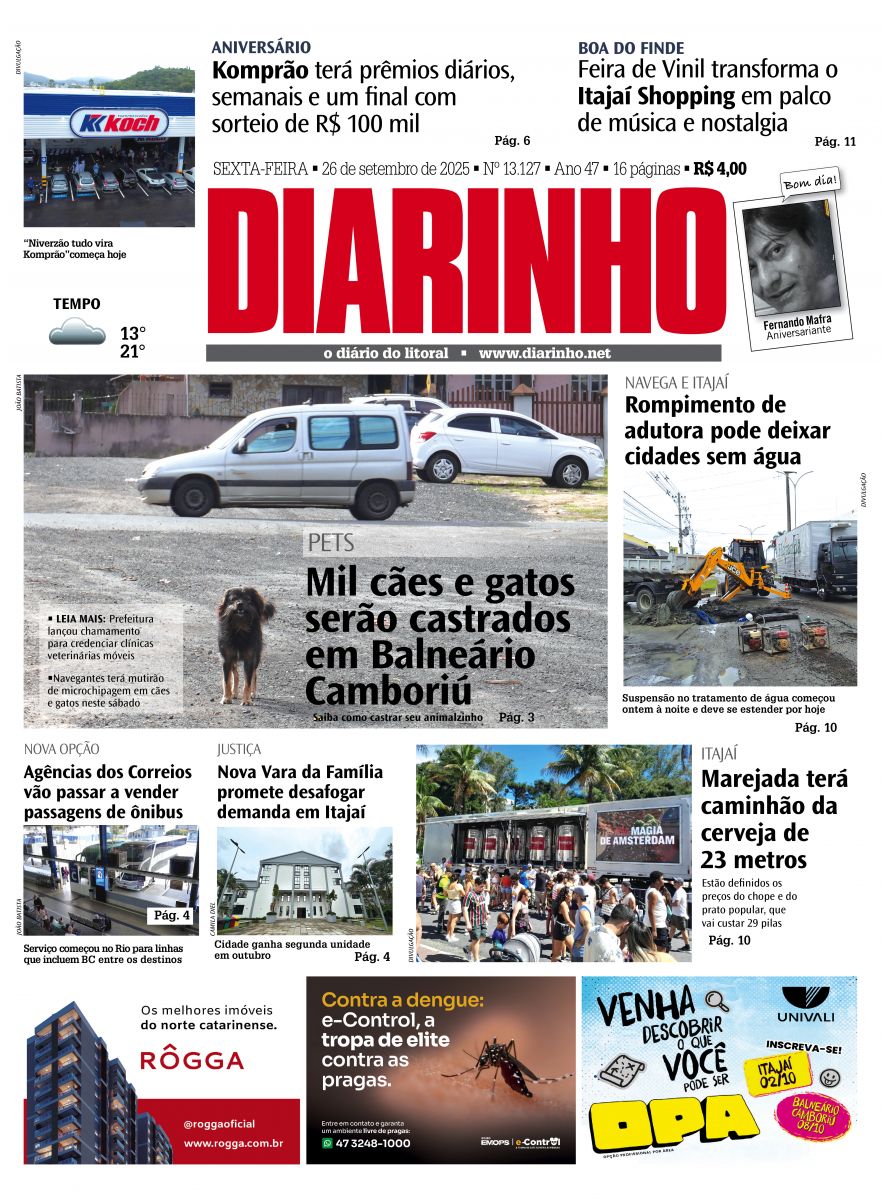 Capa de hoje