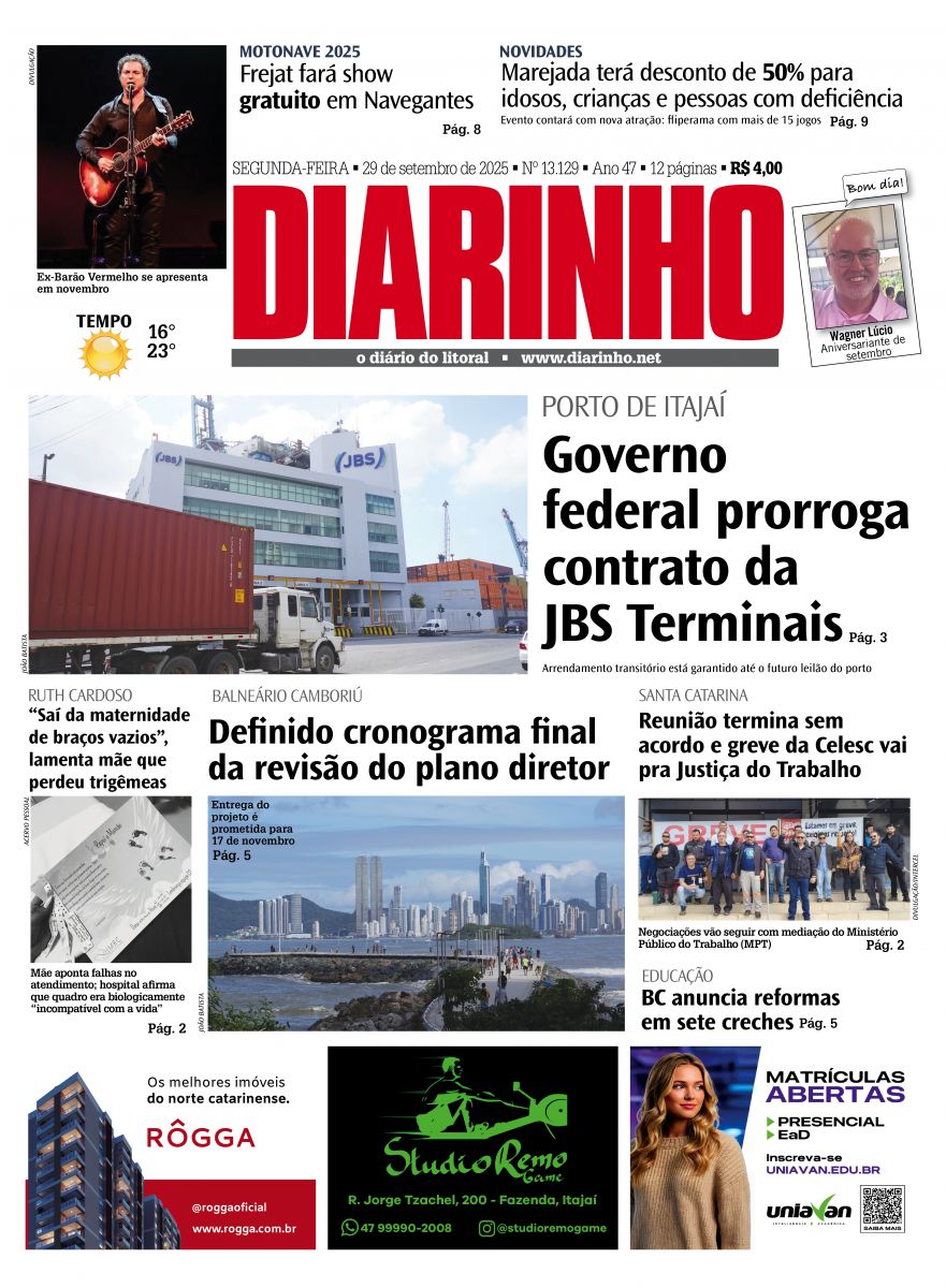 Confira a capa de hoje