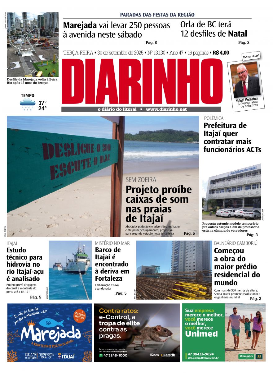 Capa de hoje
