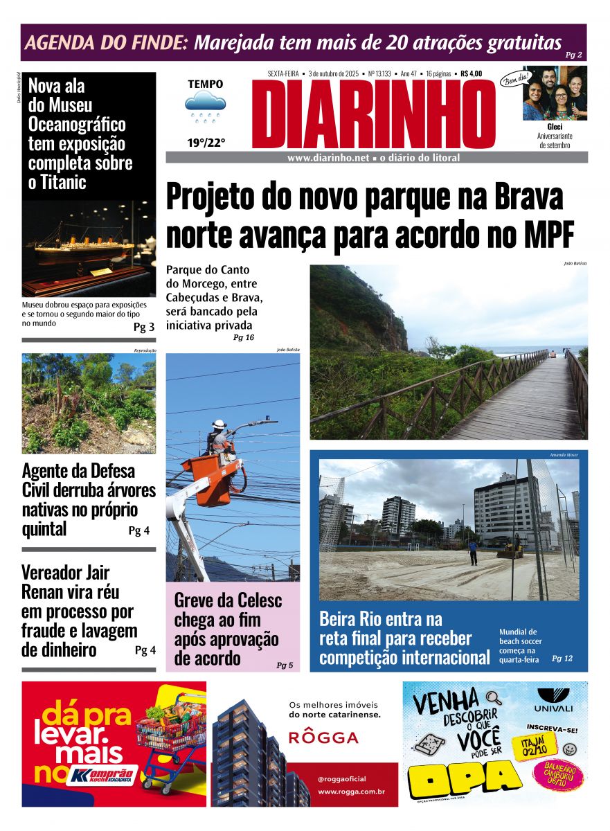 Capa de hoje