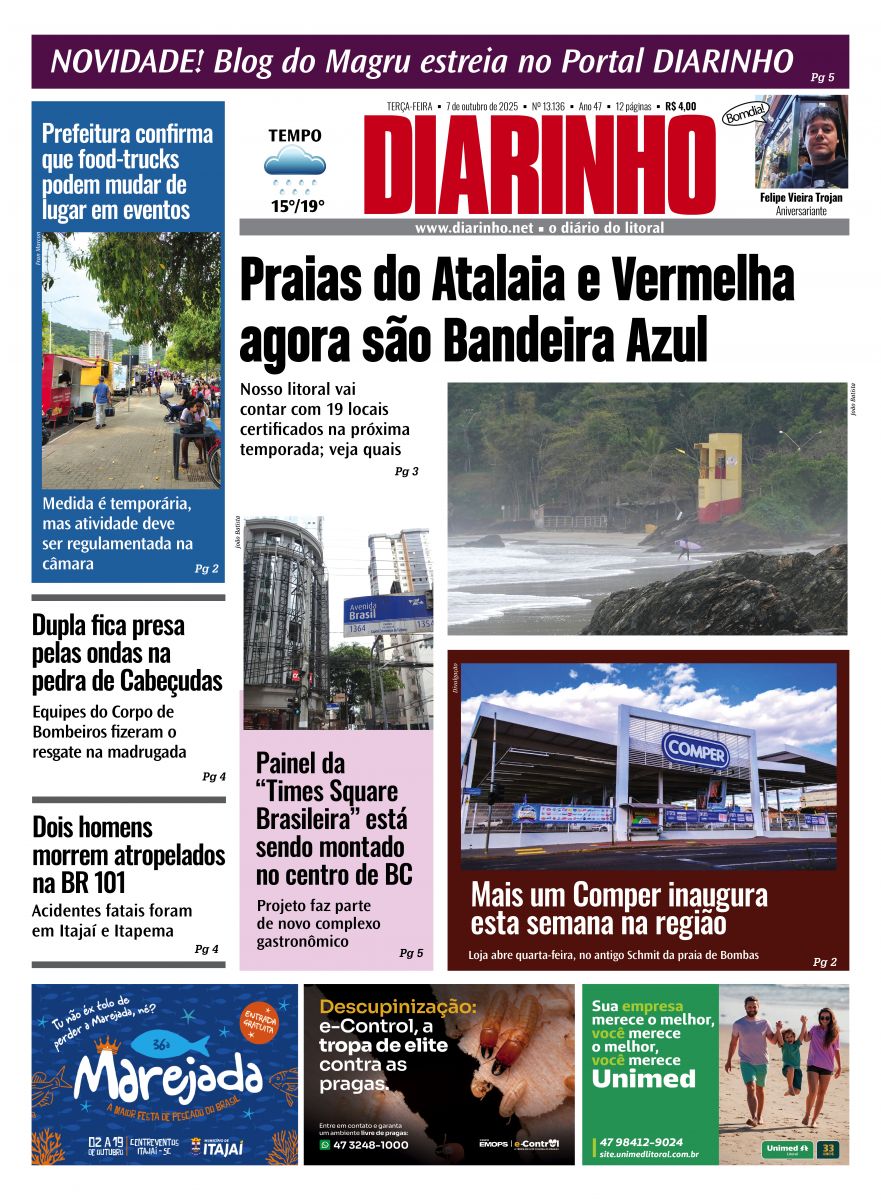 Capa de hoje