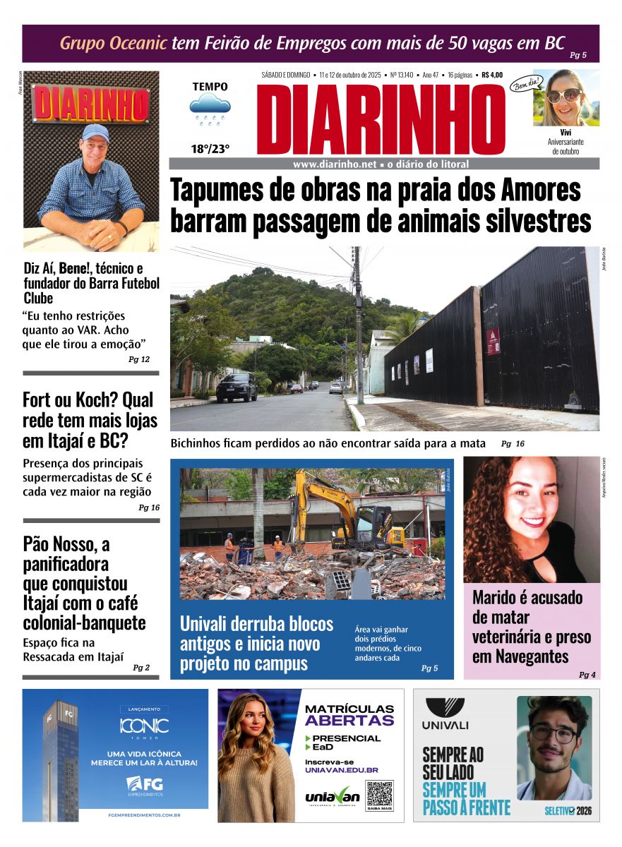 Capa de hoje