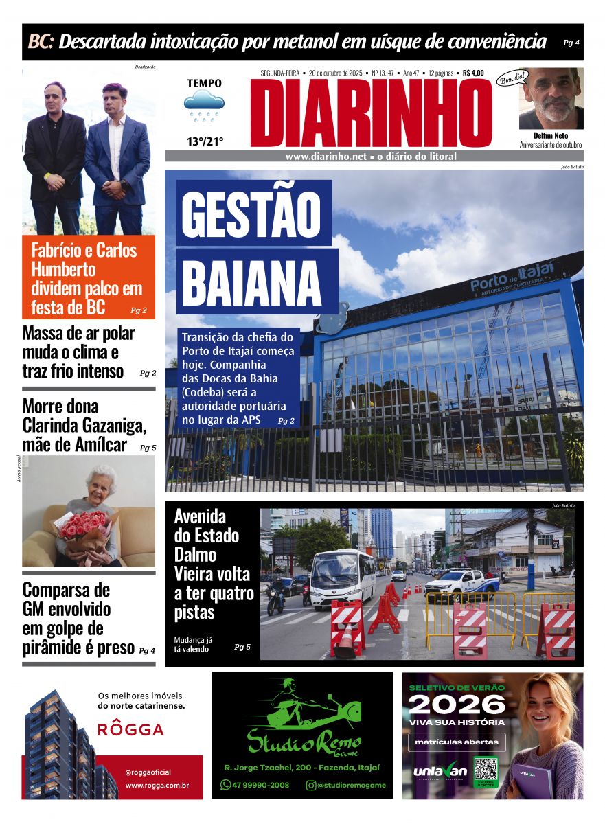Confira a capa de hoje