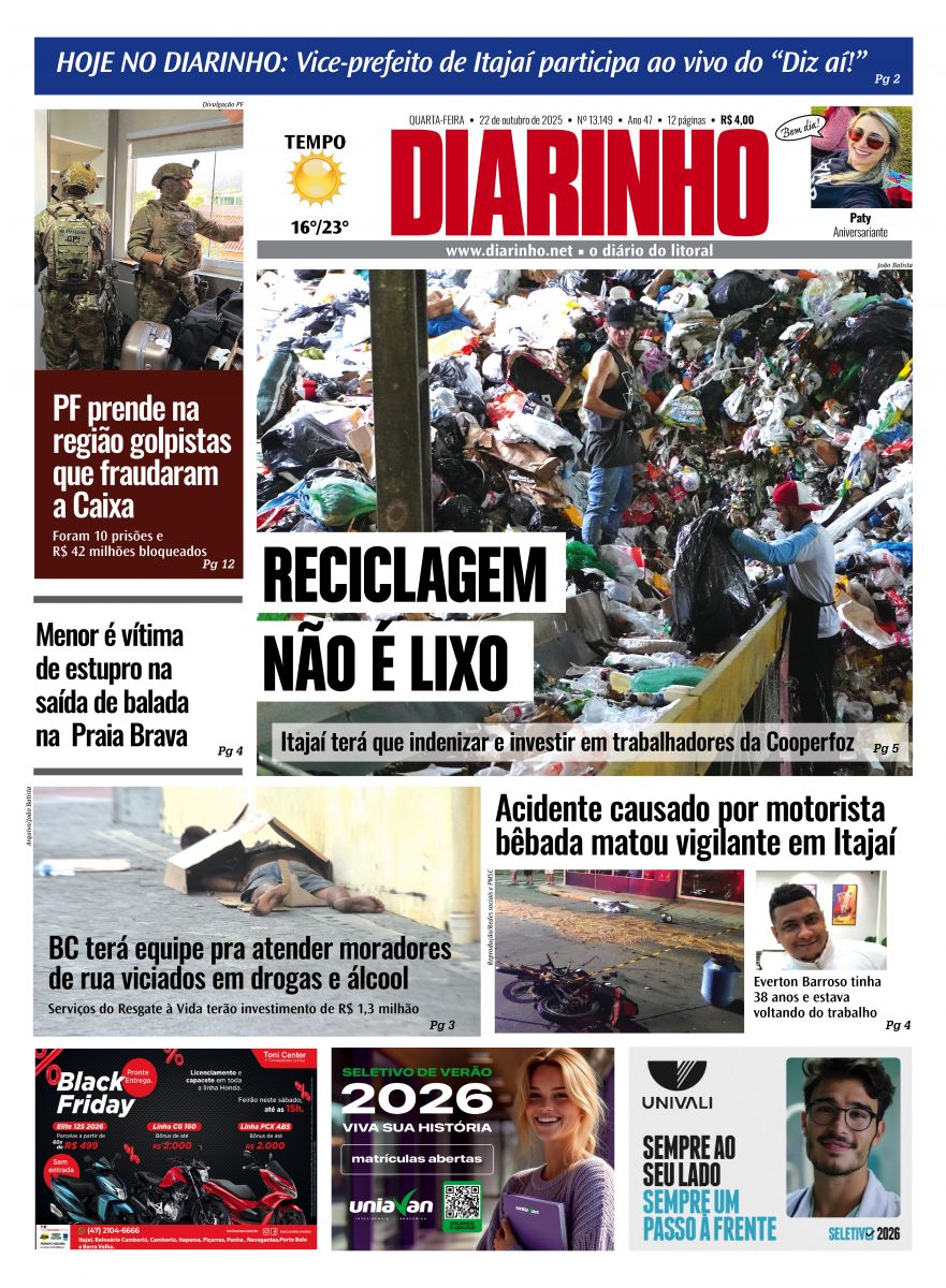 Confira a capa de hoje