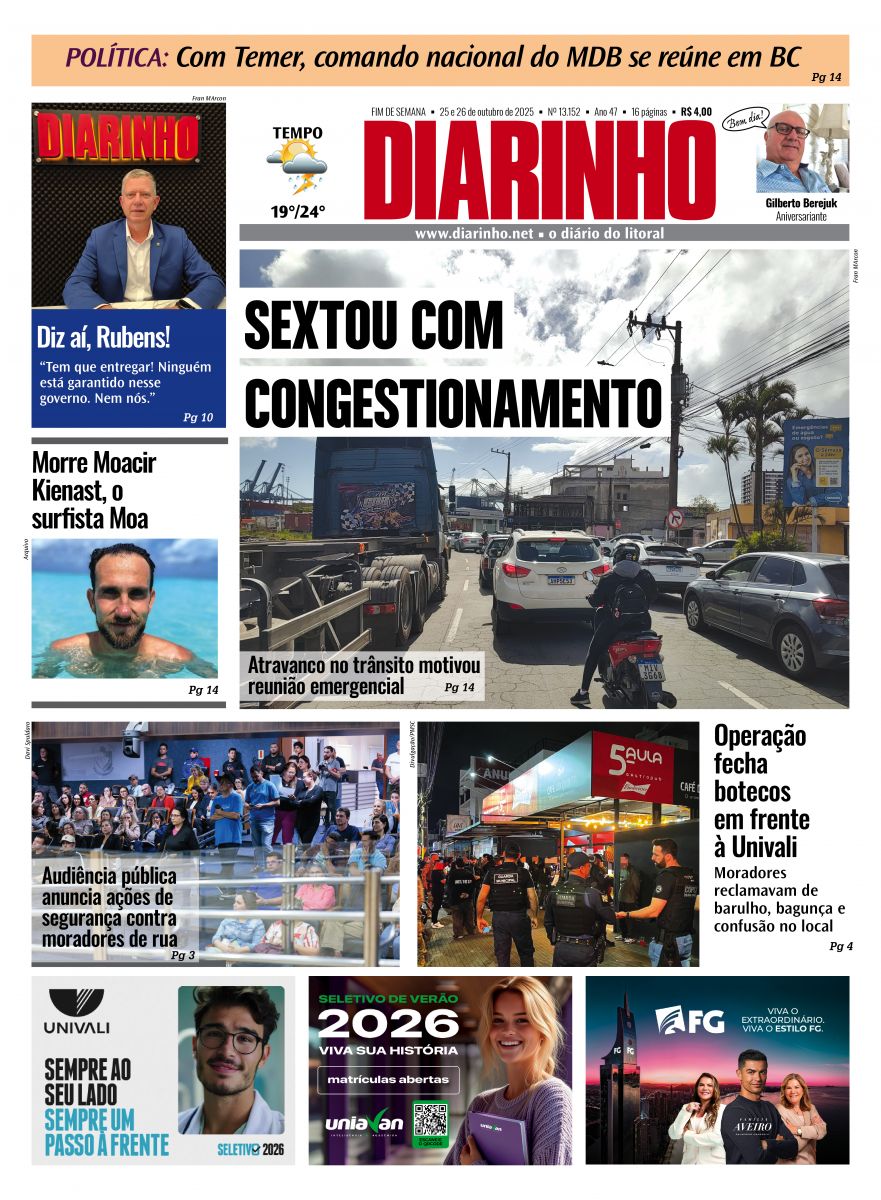 Confira a capa de hoje