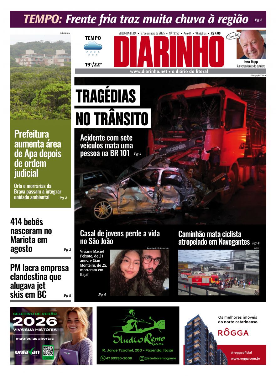 Confira a capa de hoje