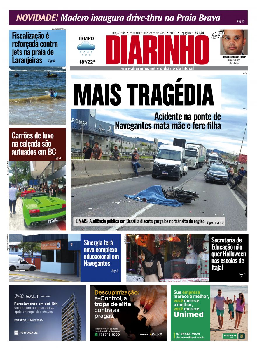 Capa de hoje