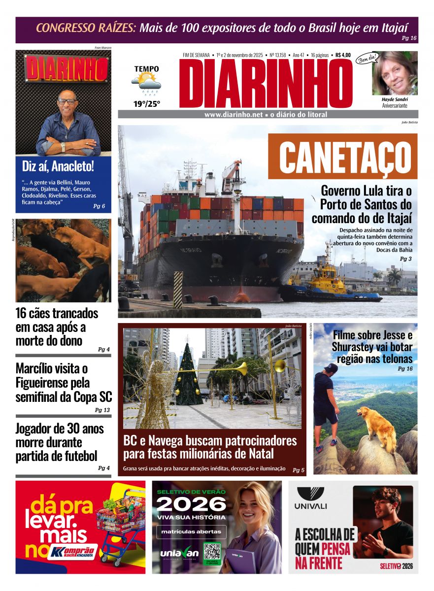 Capa de hoje