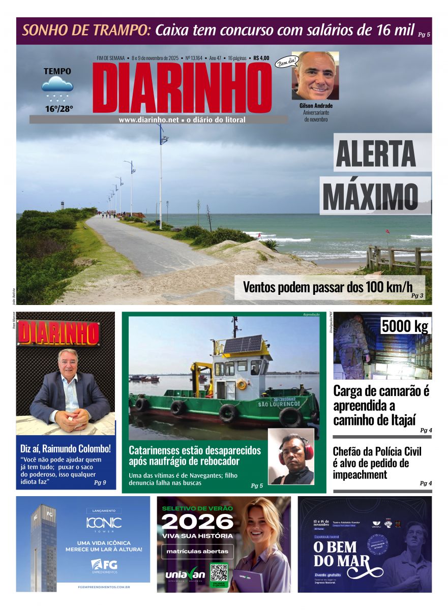 Confira a capa de hoje