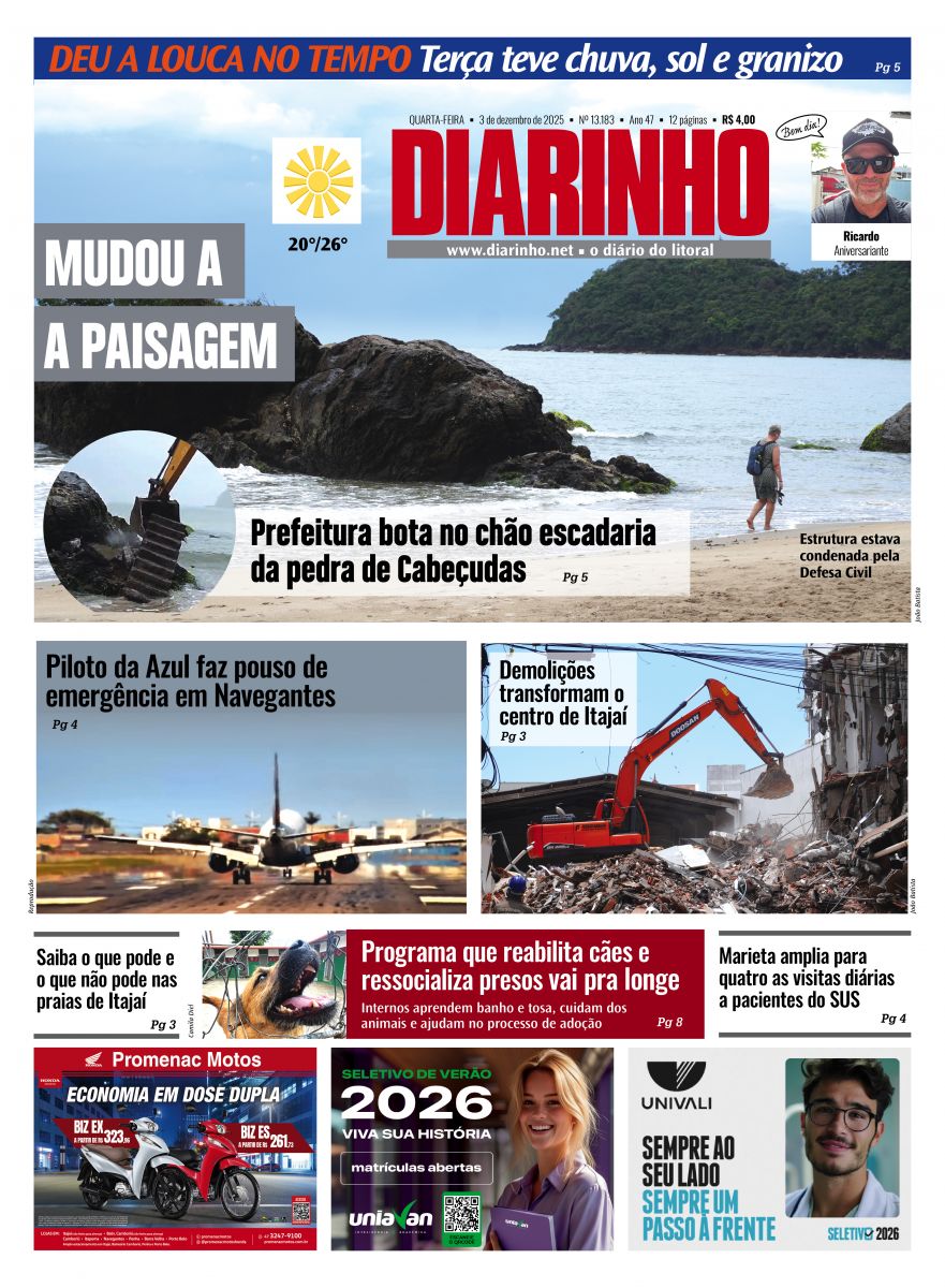 Capa de hoje