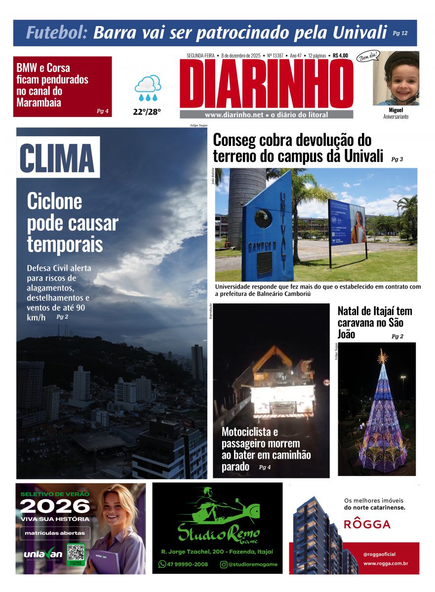 Capa de hoje