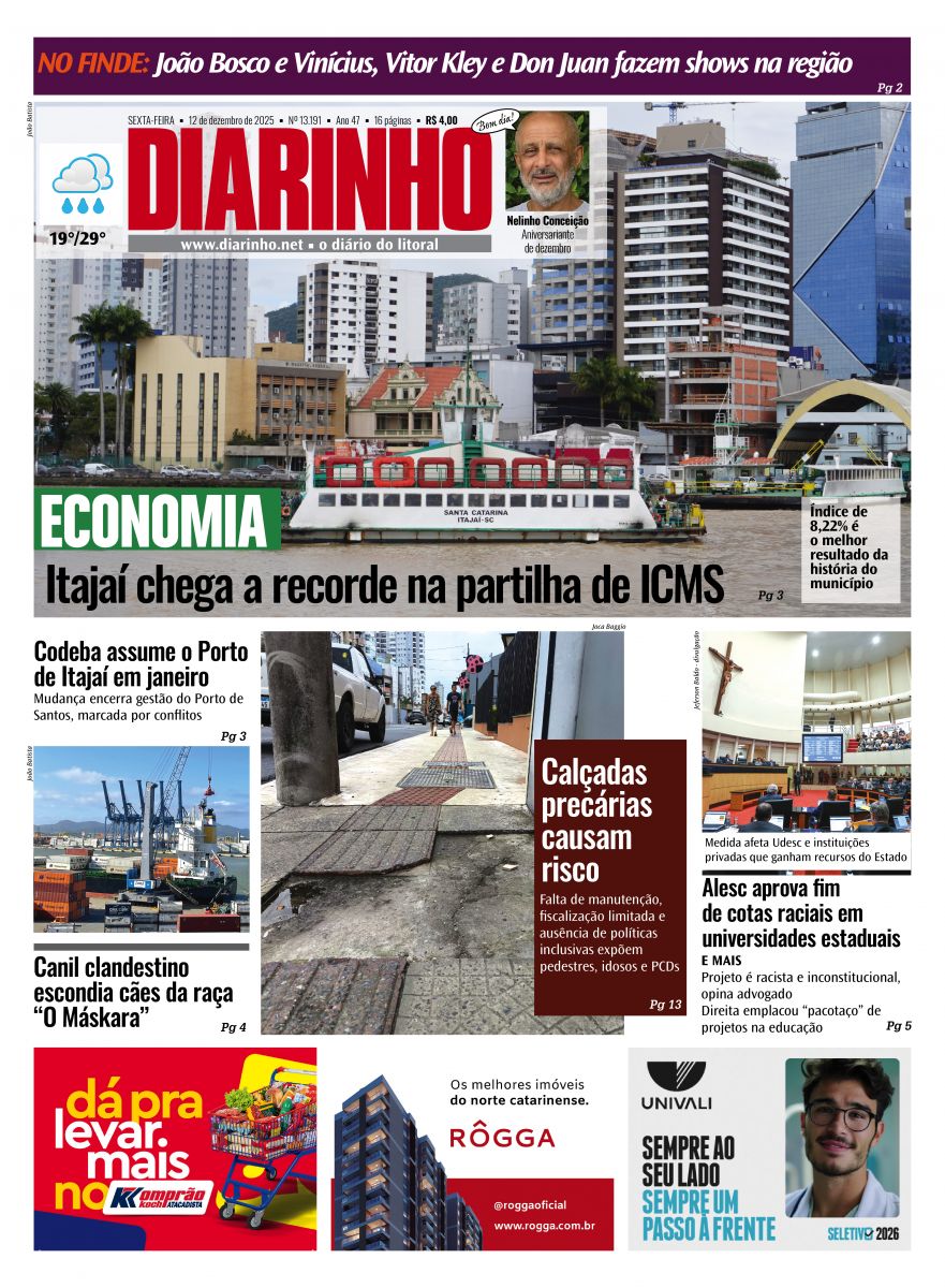 Capa de hoje