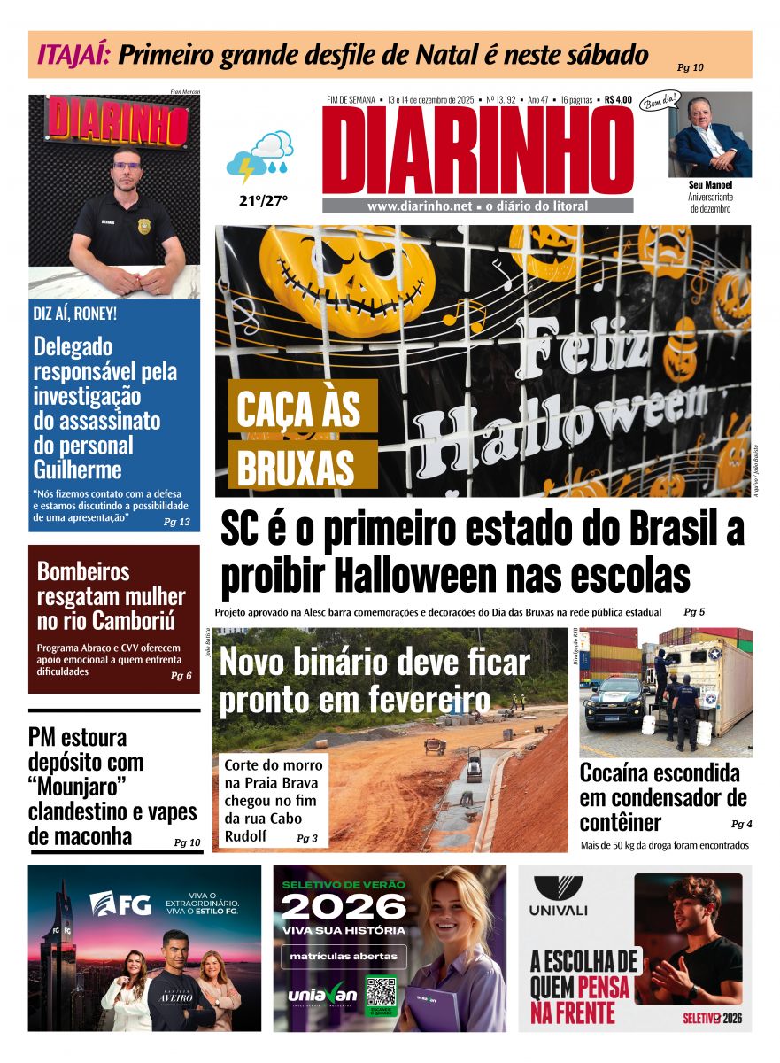 Capa de hoje