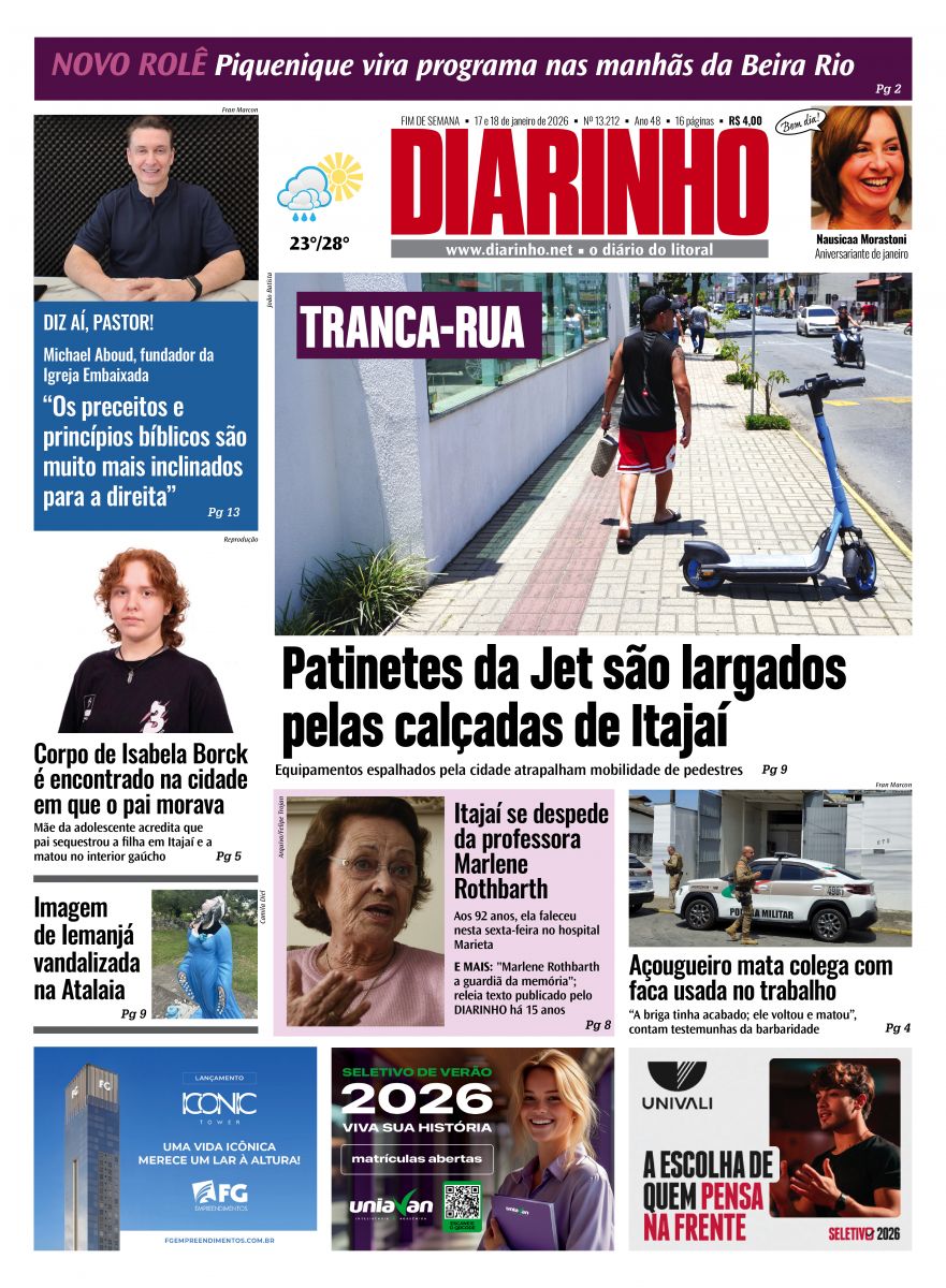 Capa de hoje