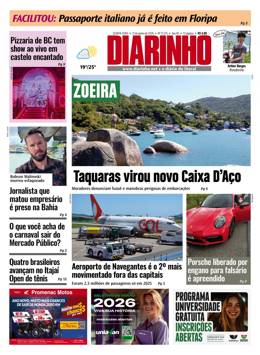 Confira a capa de hoje