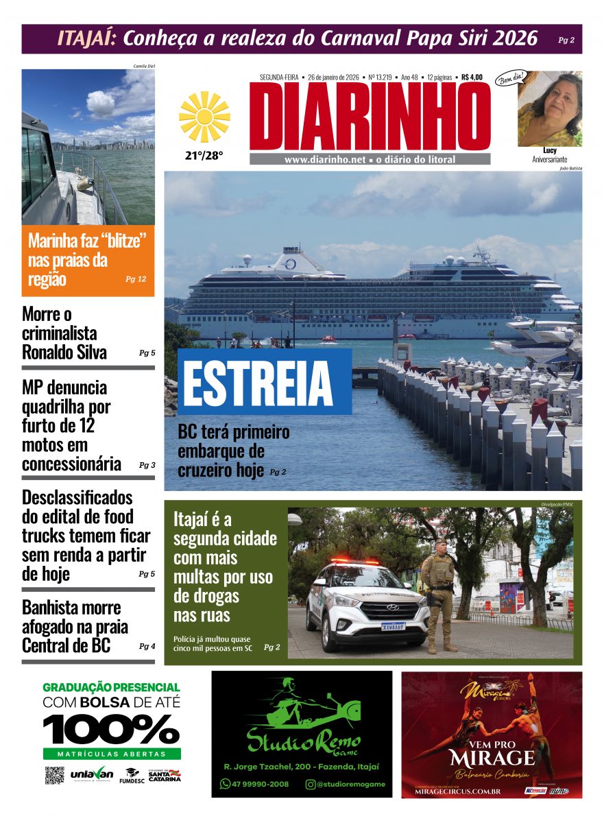 Confira a capa de hoje