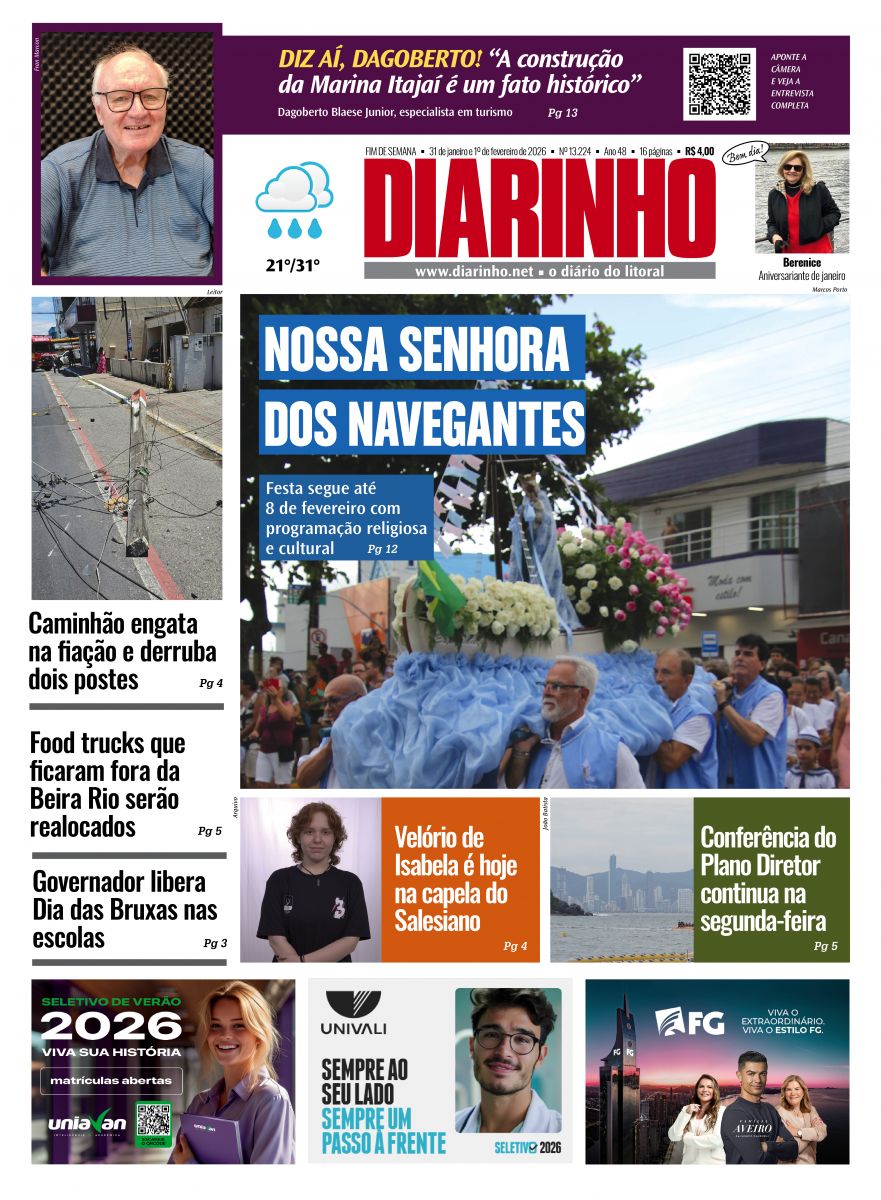 Confira a capa de hoje