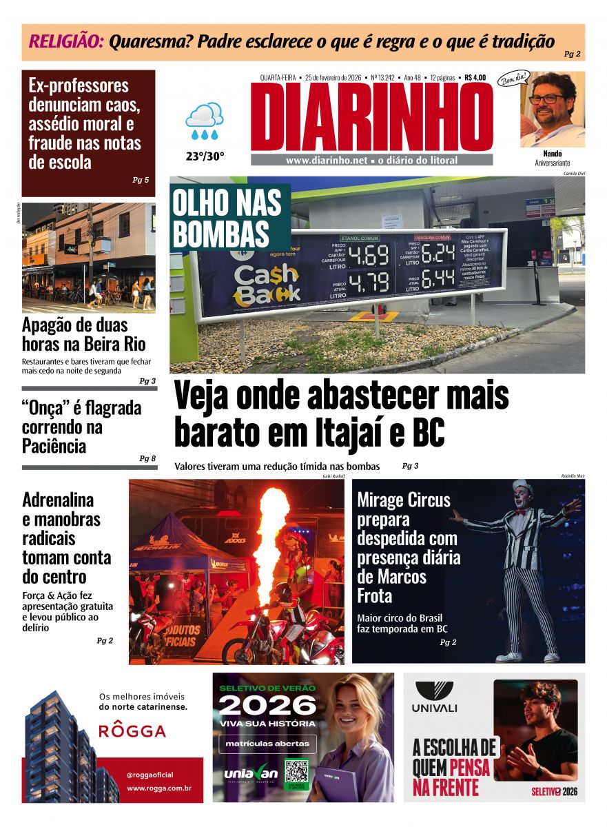 Confira a capa de hoje