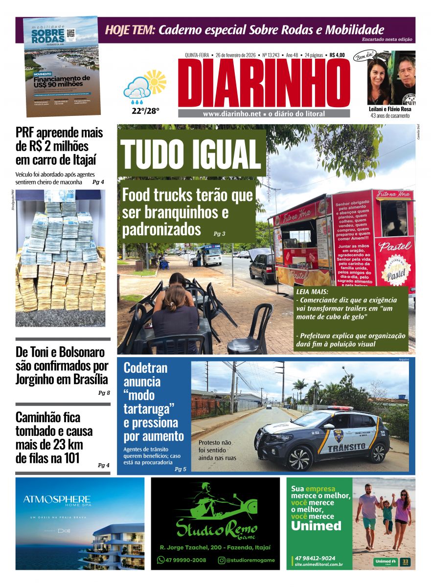 Confira a capa de hoje