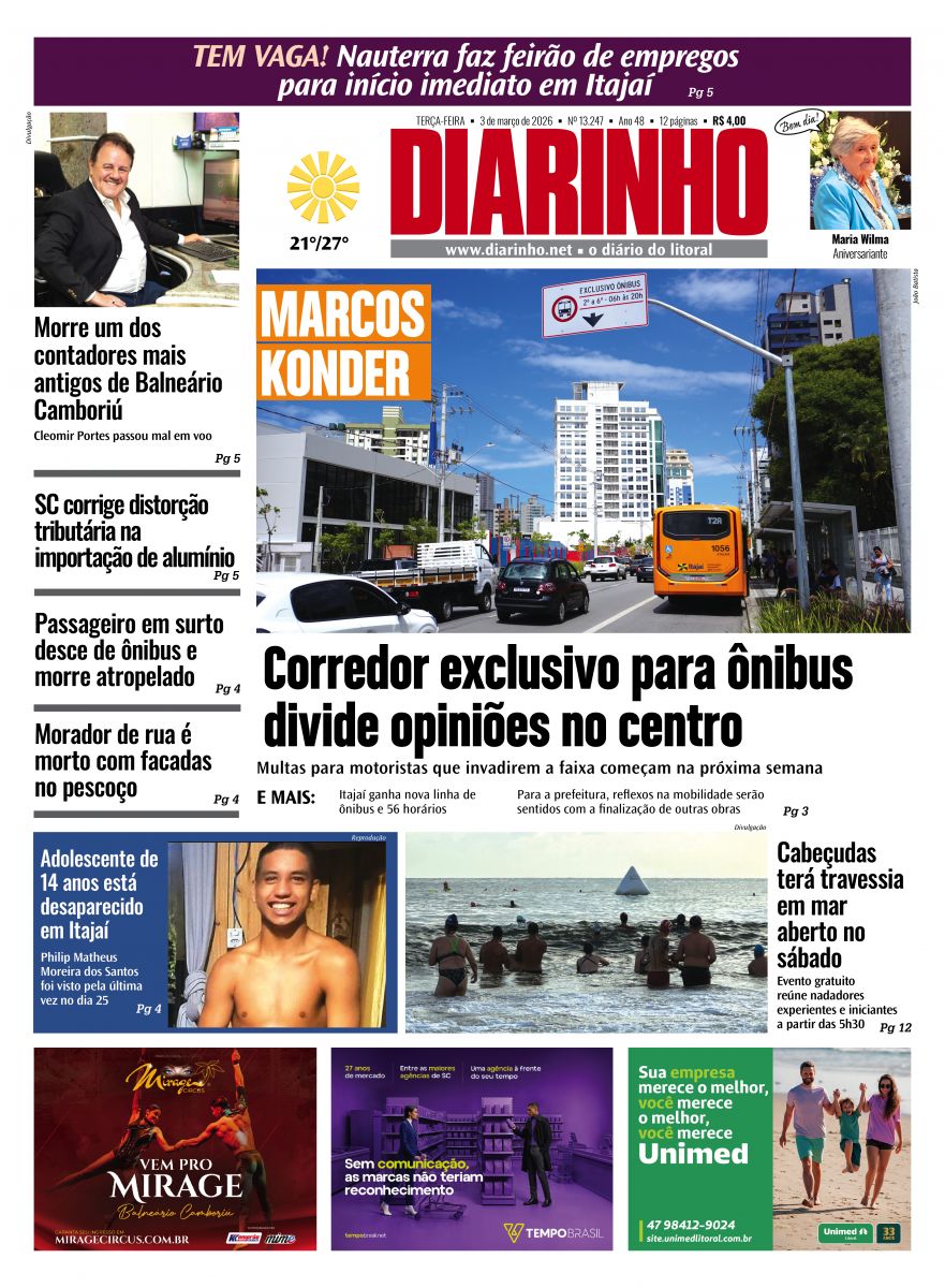 Confira a capa de hoje