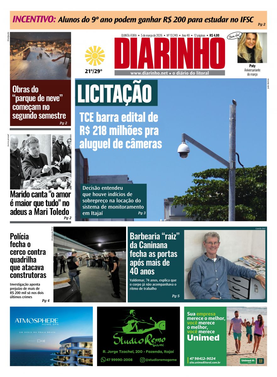 Capa de hoje