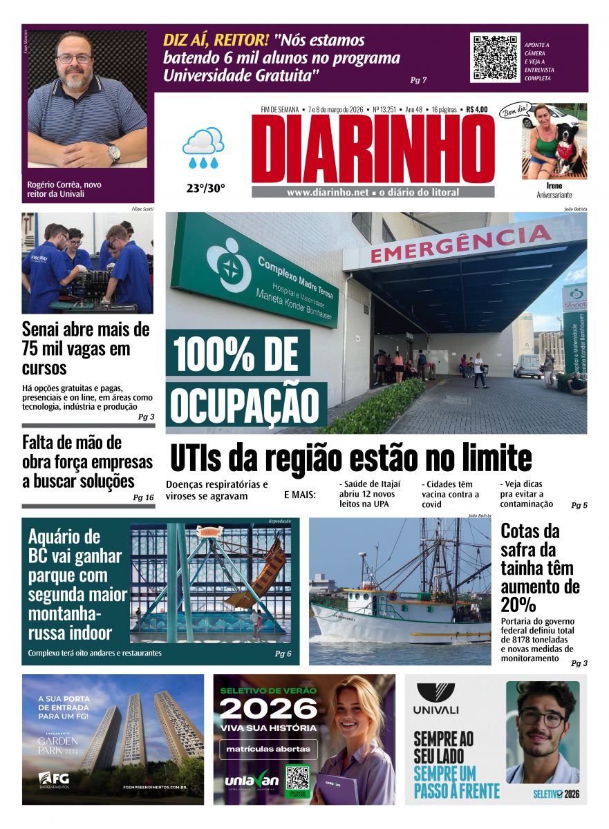 Capa de hoje