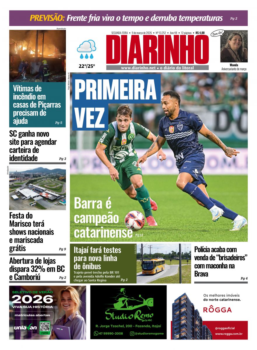 Confira a capa de hoje