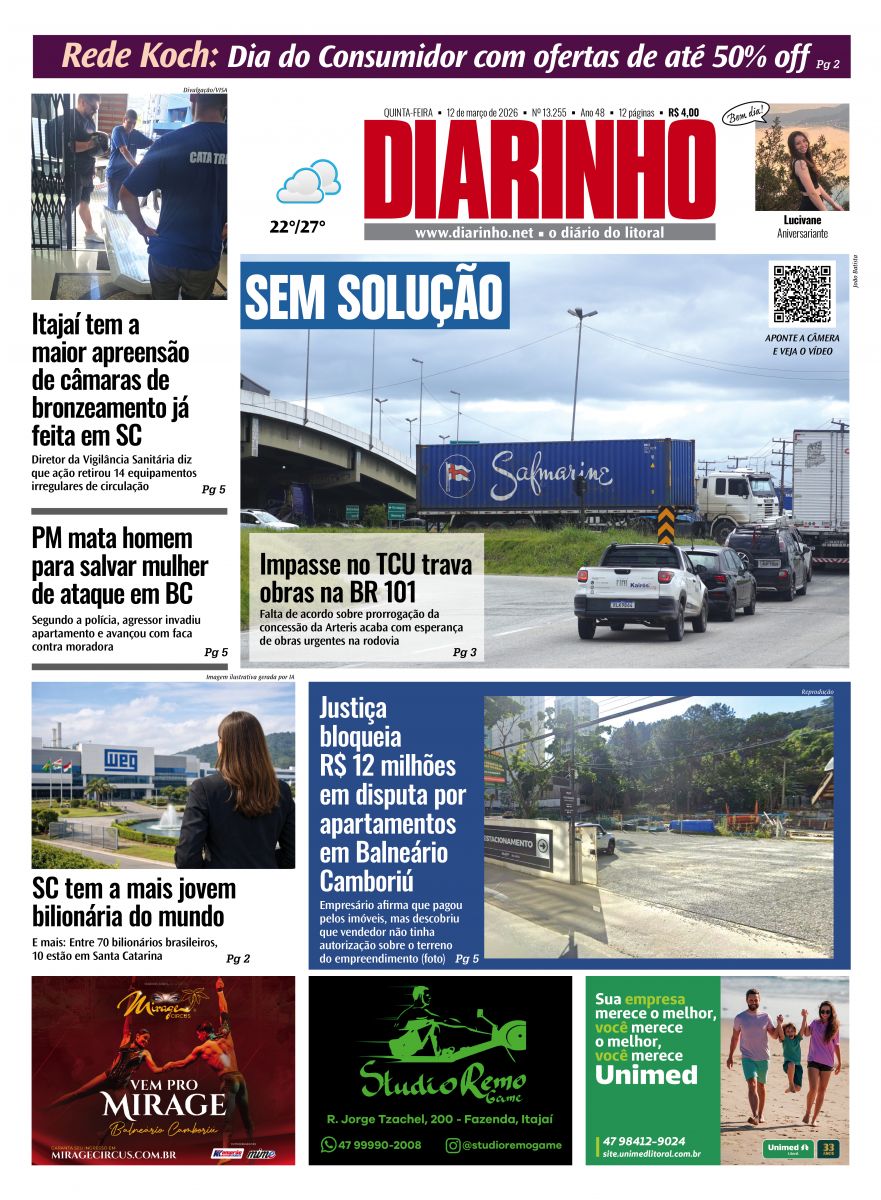 Confira a capa de hoje