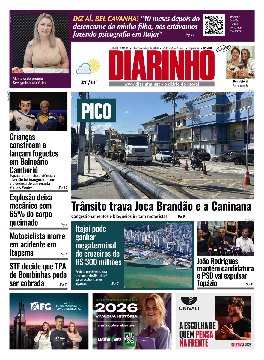 Confira a capa de hoje