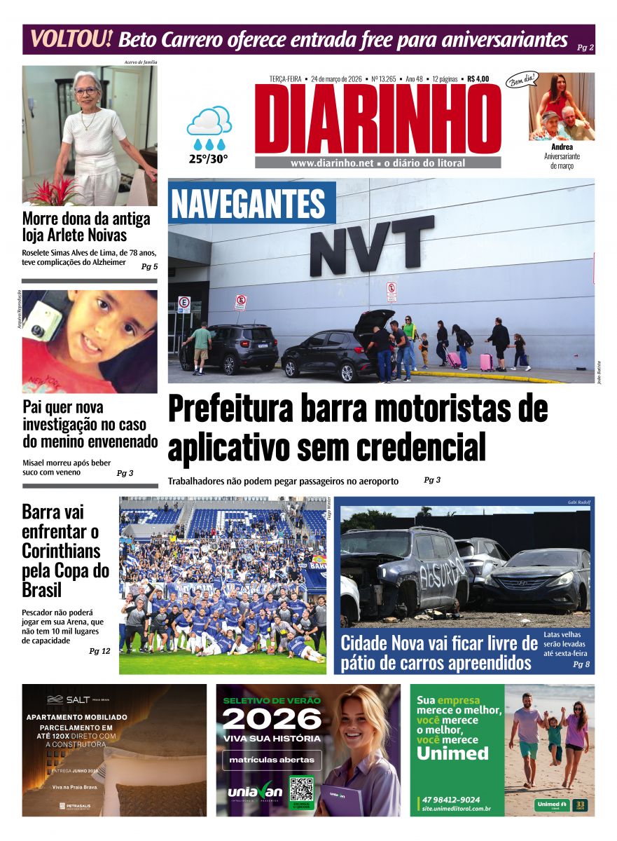 Capa de hoje