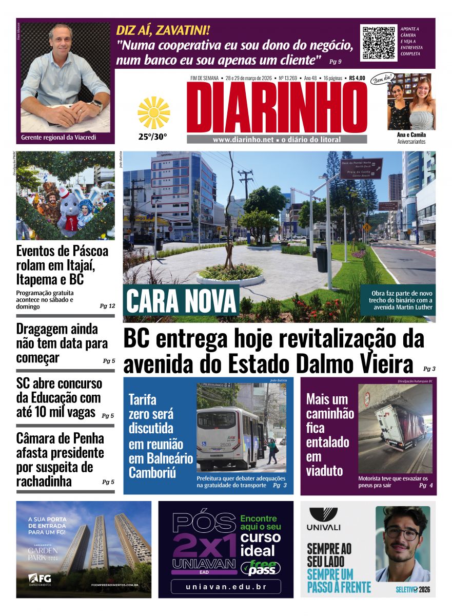 Capa de hoje