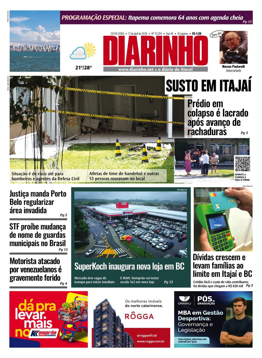 Confira a capa de hoje