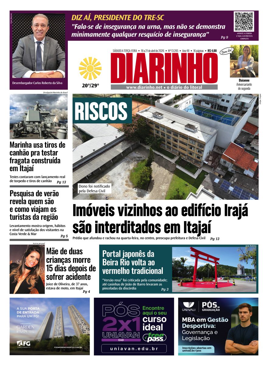 Confira a capa de hoje