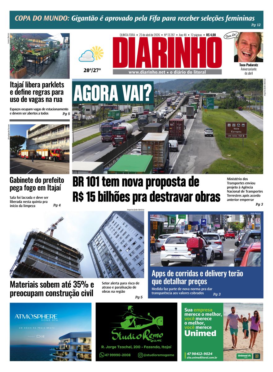 Confira a capa de hoje