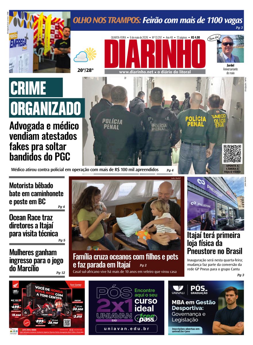 Confira a capa de hoje