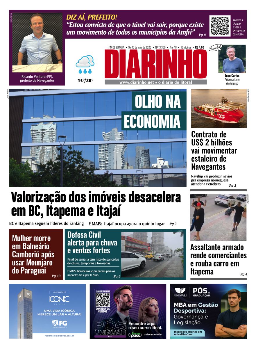 Confira a capa de hoje