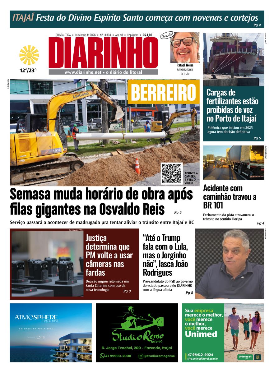 Capa de hoje