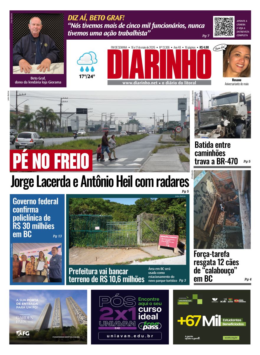 Confira a capa de hoje
