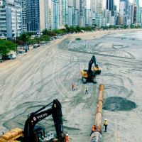 Reposicionamento da tubulação é cancelado pelo mau tempo