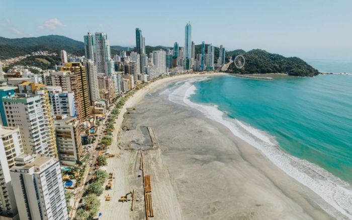 Faixa de areia vai, praticamente, triplicar de extensão (Foto: Divulgação)