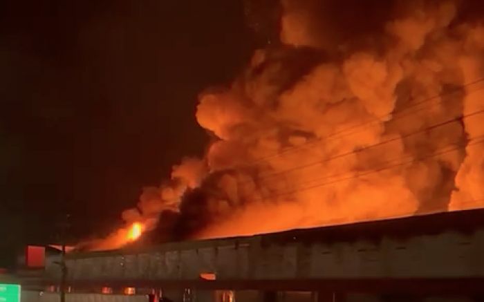 Chamas podiam ser vista de várias partes da BR-101; bombeiros da região agiram no combate
(foto: divulgação)