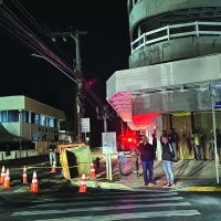 Apagão foi causado por queda de grua em obra