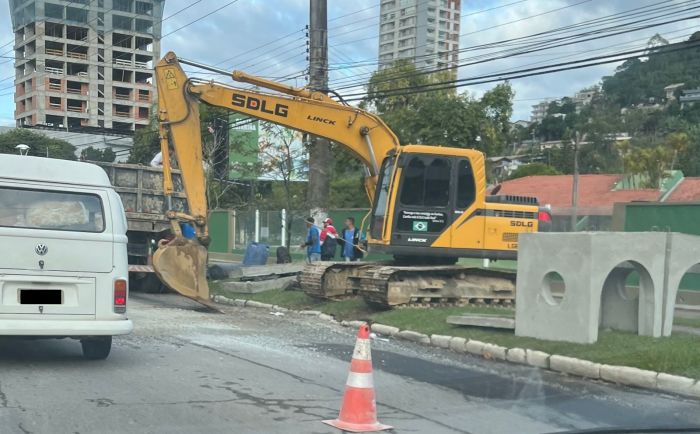 Trecho vai ficar em meia pista no sentido Itajaí para Balneário Camboriú

 (Foto: Divulgação)