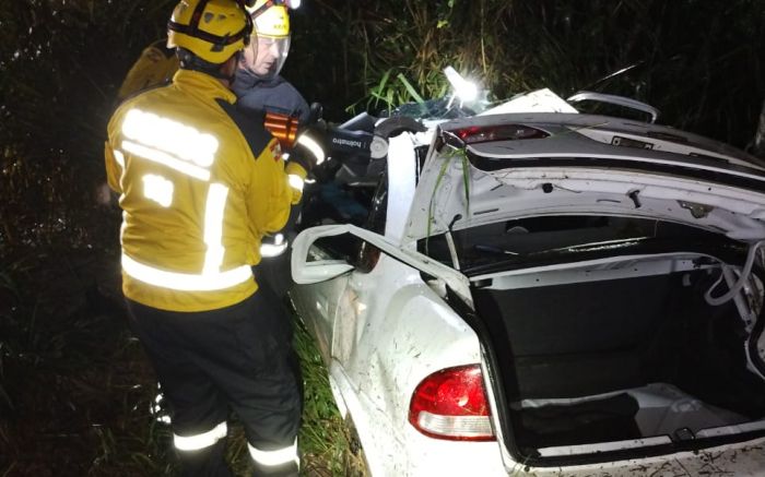 Batida foi no sentido Luiz Alves para Navegantes
(foto: divulgação)